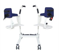 Multifunction Folding Patient Transfer Chair Toilet Chair with Wheel Portable Moving Wheelchair YWJ-01A