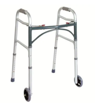WA22 Elderly Rehabilitation Walker and Rollator Disabled Moped Walking Aid with Crutch for the Elderly
