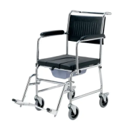High Quality Popular Lightweight Foldable Aluminum Toilet Transfer Bedside Commode Chair With Wheels