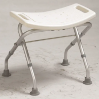 Factory Hot Sale Aluminum Alloy Foldable Style Shower Chair Suitable for Elderly People Bathing