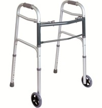 Besco Medical Walking Stick WA21 with Wheel Crutch Folding Walker Cheap Walking Aid Forearm Medical Walker