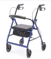 Aluminum Rollator Walker RL001 With 4 Wheels for Elderly Walker With Seat Foldable Light Rollator
