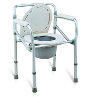 High Standard Folding Toilet Chair Commode Toilet Wheelchair Commode Chair for Elderly and Disabled