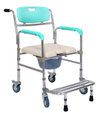 Multi-functional commde chair with a pedal and a portable toilet is for Disable Elder