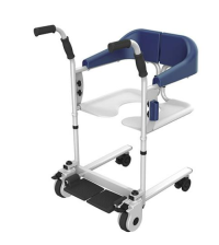Multifunction Folding Patient Transfer Chair Toilet Chair with Wheel Portable Moving Wheelchair YWJ-01A