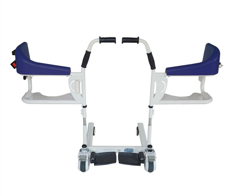 Multifunction Folding Patient Transfer Chair Toilet Chair with Wheel Portable Moving Wheelchair YWJ-01A