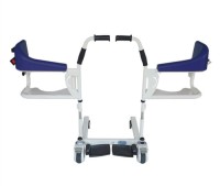 Multifunction Folding Patient Transfer Chair Toilet Chair with Wheel Portable Moving Wheelchair YWJ-01A